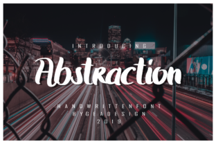 Abstraction: A Script Handwritten Font for Dynamic Brand Campaigns