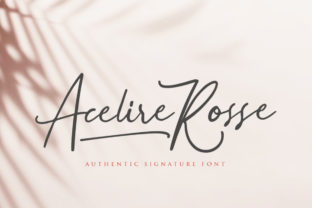 Acelire Rosse: A Script Handwritten Font for Editorial Design