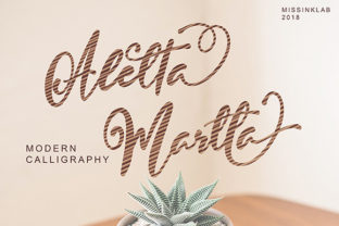 Aletta Martta: A Handwritten Font for Editorial Design and Branding