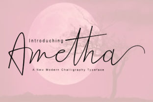 Ametha: A Botanical Script Font for Modern Branding