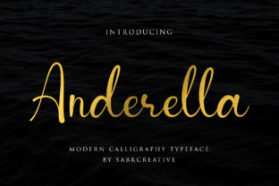 Anderella: A Bold Script Font for Editorial Design and Creative Branding
