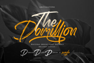Domillion: A Bold Script Font for Creative Handmade Products