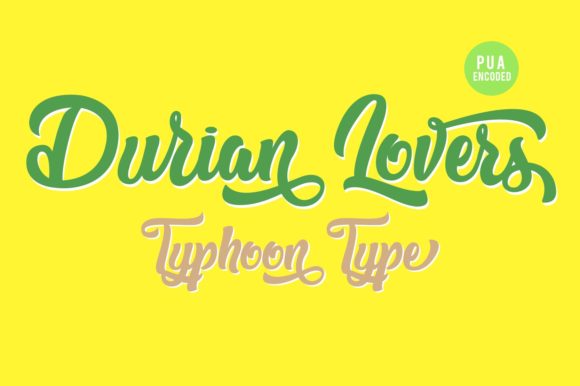 Durian Lovers: A Script Font for Sophisticated Web Design