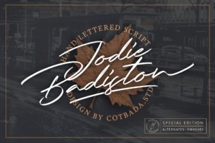 Jodie Badiston: A Script Font for Editorial Design and Branding