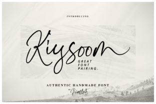 Kiysoom: A Light and Authentic Script Handwritten Font