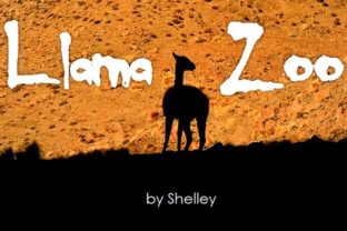 Llama Zoo: A Bold Decorative Font for Creative Campaigns
