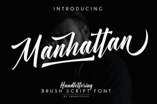 Manhattan: A Script Handwritten Font for Editorial Design and Branding