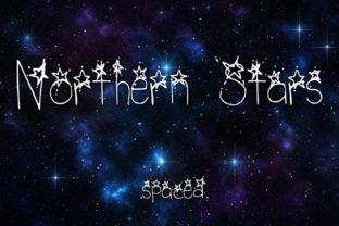 Northern Stars Spaced: A Font That Elevates Branding with Starry Charm