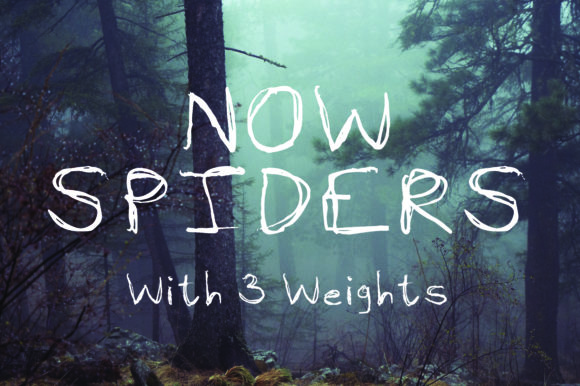 Now Spiders: A Creepy Halloween Font for Designers