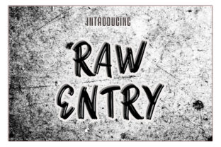 Raw Entry: A Script Handwritten Font That Elevates Brand Identity