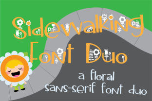 Sidewalking Duo: A Font for Whimsy and Editorial Elegance
