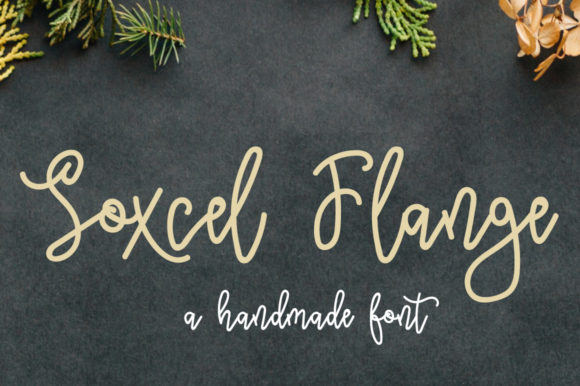 Soxcel Flange: A Script Handwritten Font for Web Design and Branding
