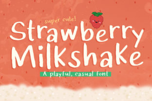 Strawberry Milkshake: A Playful Script Font for Editorial Design