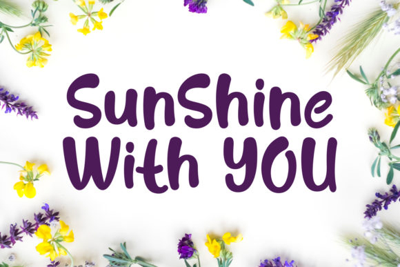 Sunshine with You: A Font That Brings Warmth to Every Design