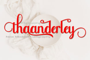 Thaanderley: A Script Handwritten Font for Editorial Design