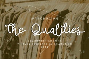 The Qualities: A Script Handwritten Font for Bold Visual Impact