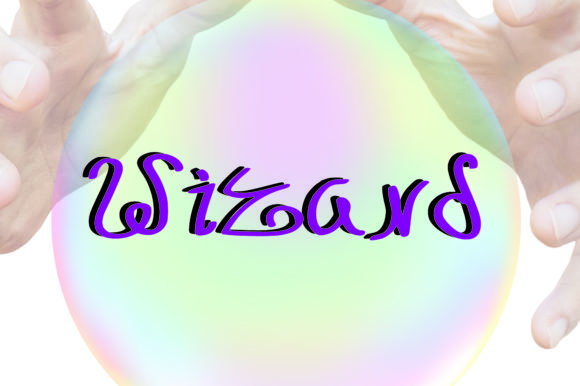 Wizard Font: A Magical Script Handwritten Design Asset