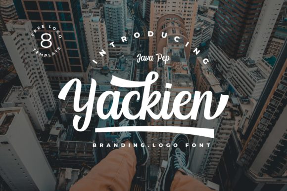 Yackien: A Script Handwritten Font for Creative Crafters and Product Makers