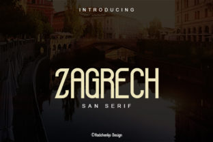 Zagrech: A Vintage Sans Serif Font for Editorial Design